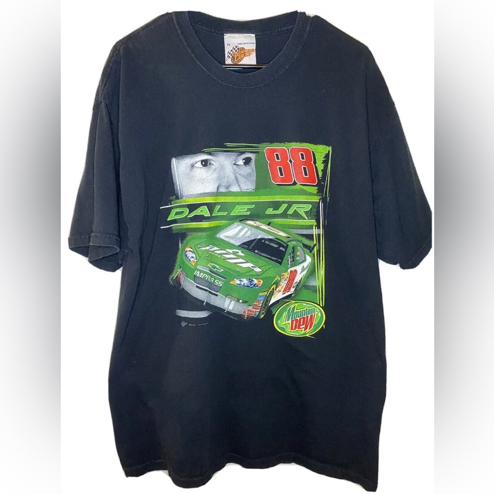 Winners Circle Men’s Dale Earnhardt Jr T-Shirt Green Impala XL Nascar Racing